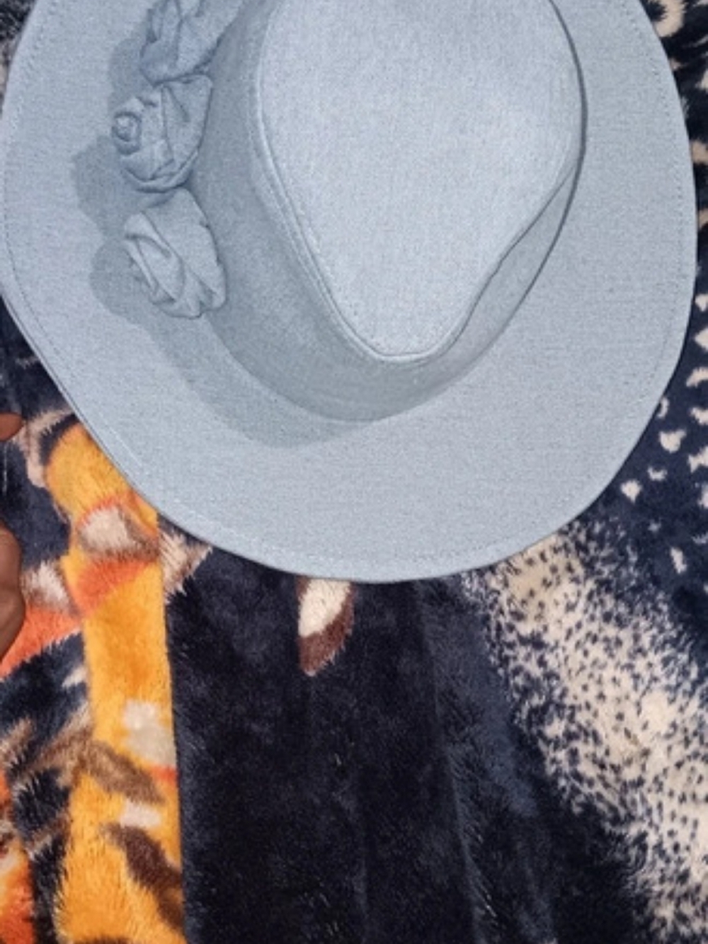 MADDEN NYC Gray Fedora Hat Like New
